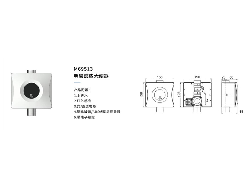 明裝感應大(dà)便器M69513